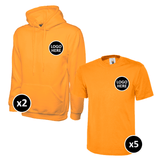 Uneek Hoodie & T-Shirts Bundle - 7 Items