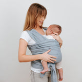 Organic Baby Wrap Carrier - Grey Melange