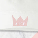 Pink Crown Baby Knotted Hat - Personalise