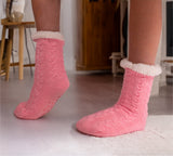 HOS Comfort MELLOW Womens Slipper Socks Pink