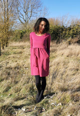 Pippa Purple Breastfeeding Skater Dress