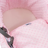 Pod Pink Dimple Moses Basket Bedding Set