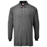 Portwest FR10 Flame Resistant Anti-Static Long Sleeve Polo Shirt