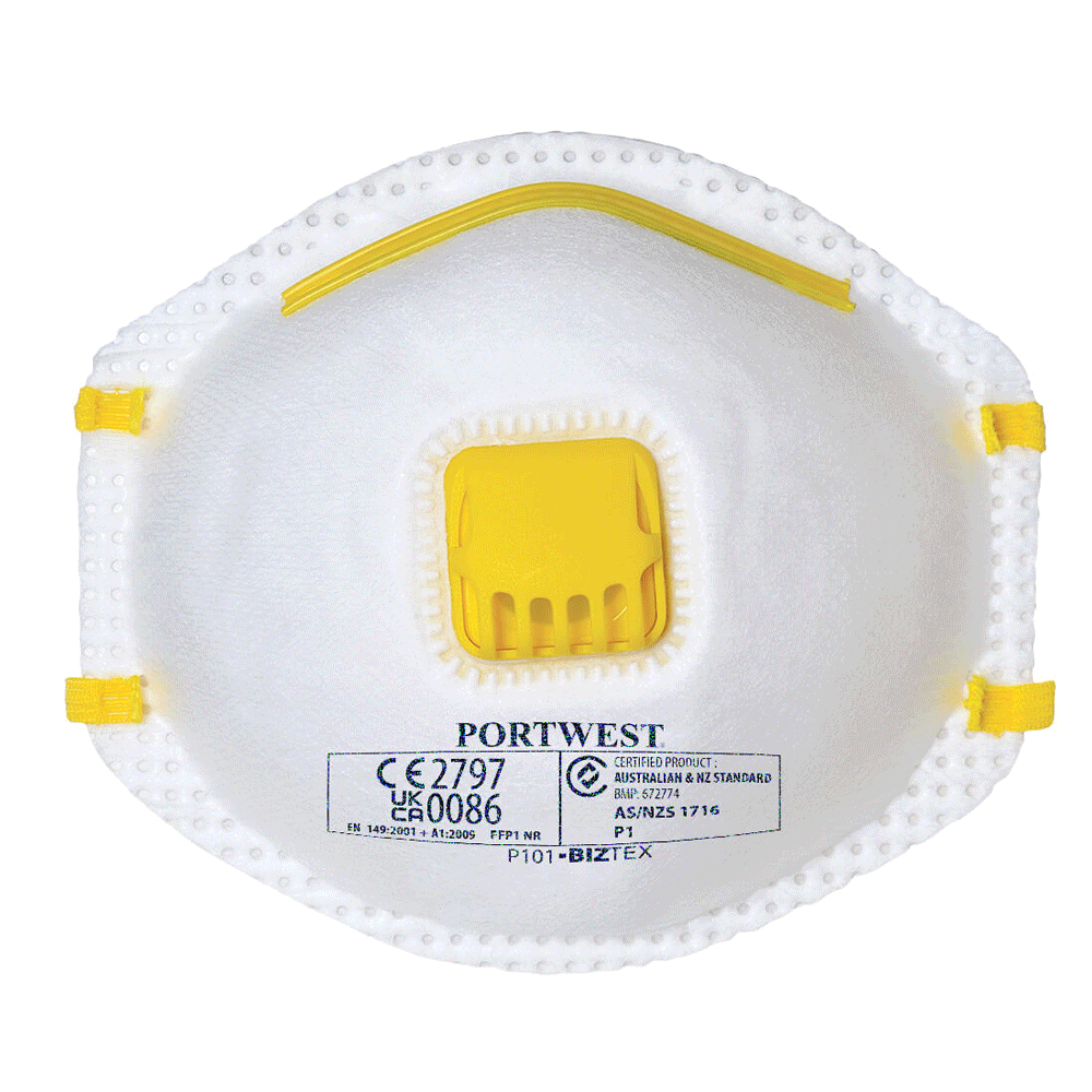 Portwest P101 FFP1 Valved Respirator (Pack of 10)