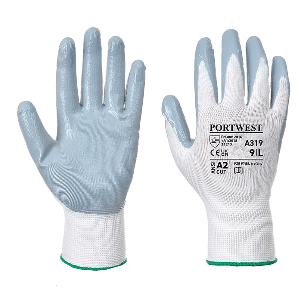 Portwest A319 Flexo Grip Nitrile Glove (Retail Pack)