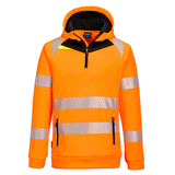 Portwest DX482 Hi-Vis 1/4 Zip Hoodie