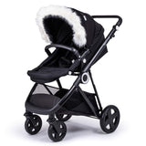 Pram Fur Hood Trim Attachment for Pushchair