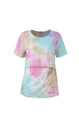 Tie Dye Breastfeeding Top