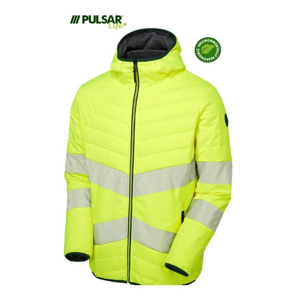 PULSAR® LIFE GRS LFE962 Women's Reversible Hi-Vis Puffer Jacket Yellow