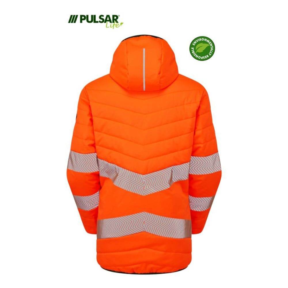 PULSAR® LIFE LFE963 GRS Women's Reversible Hi-Vis Puffer Jacket Orange
