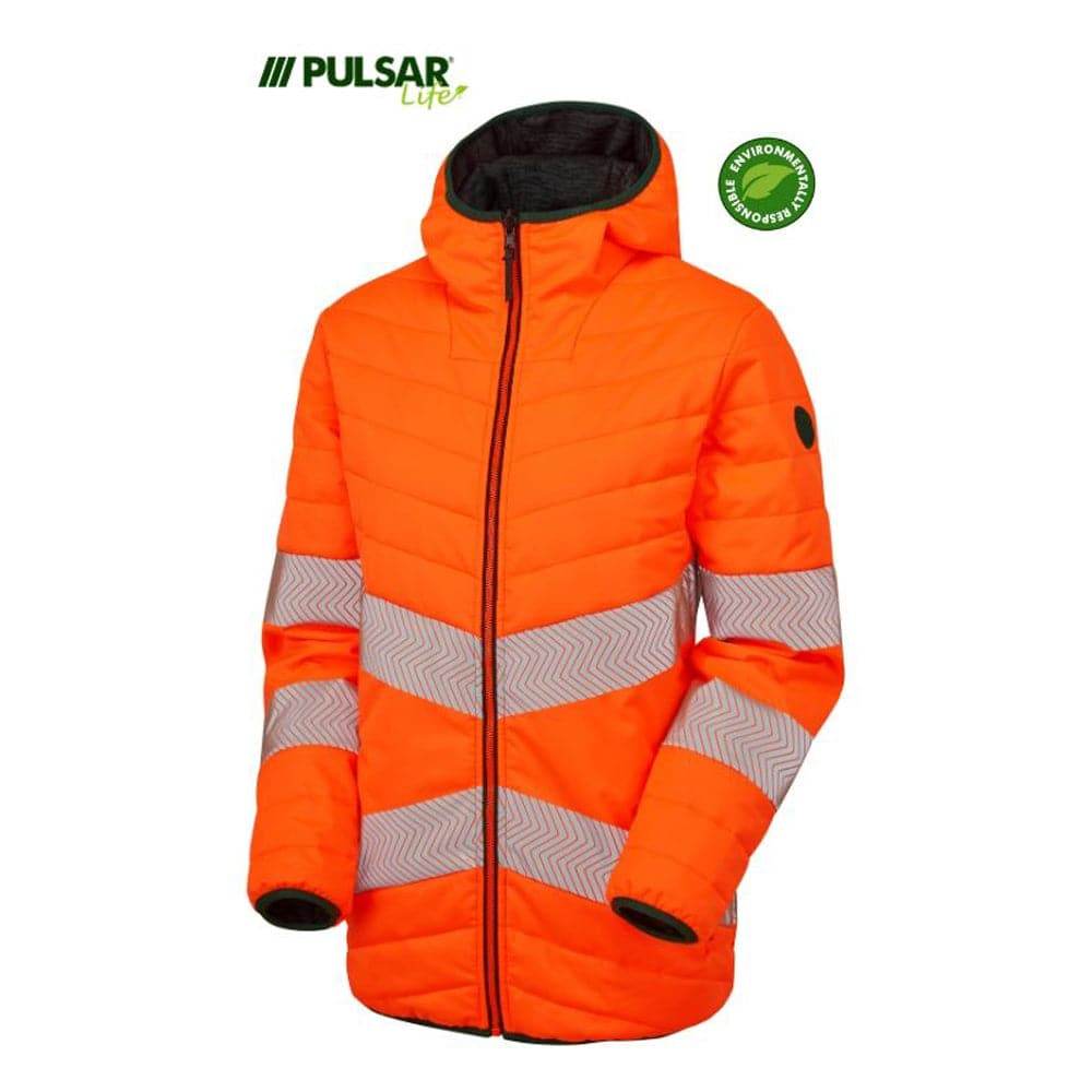 PULSAR® LIFE LFE963 GRS Women's Reversible Hi-Vis Puffer Jacket Orange