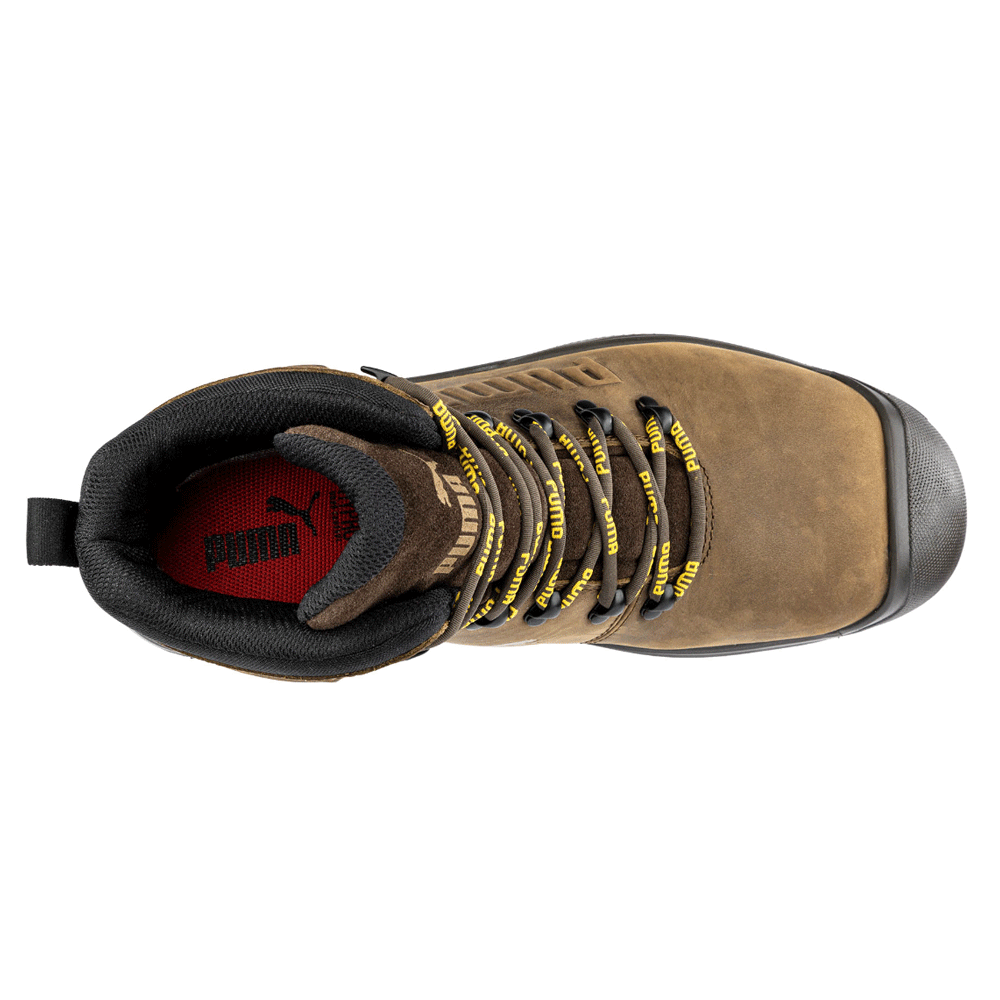 Puma Iron HD Brown Mid Safety Work Boot S3S FO SR