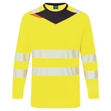 Portwest DX416 DX4 Hi-Vis Long Sleeve T-Shirt
