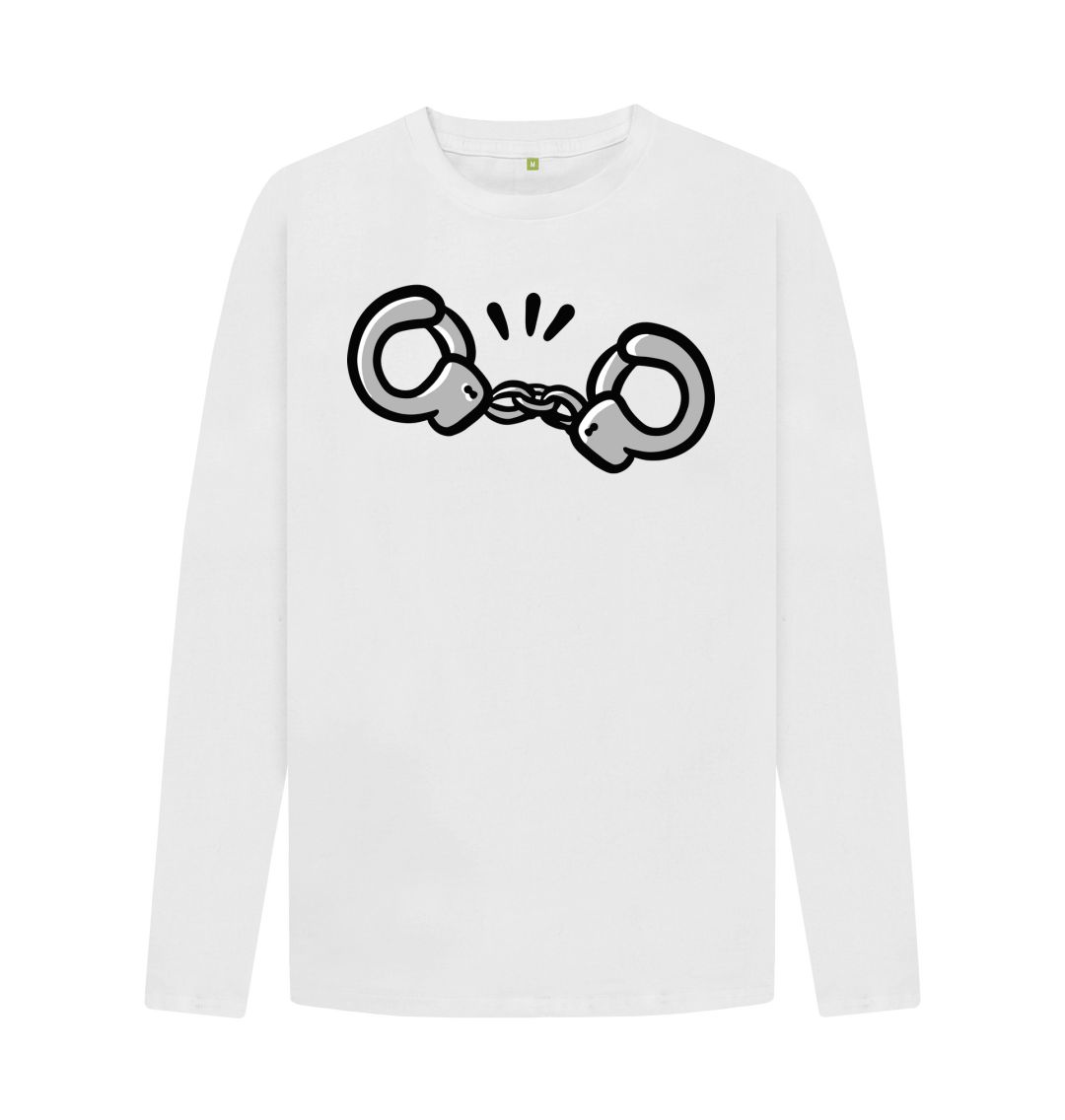 Men 'Empower' Hand cuff Print long Sleeve T-Shirt