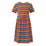 Rainbow Breastfeeding Skater Dress