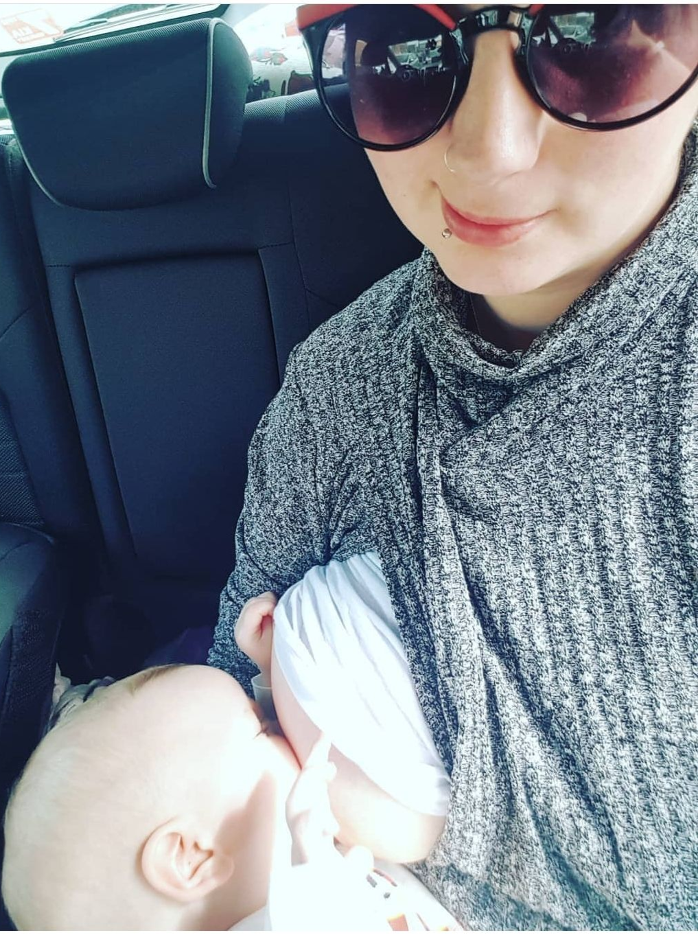 Rebecca Roll Neck Breastfeeding Jumper