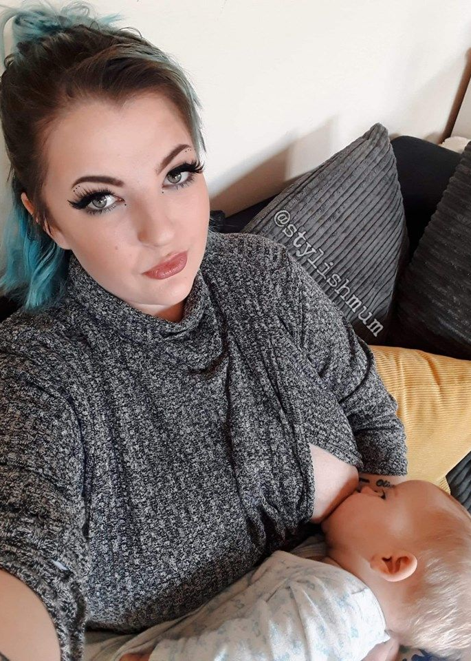 Rebecca Roll Neck Breastfeeding Jumper