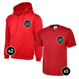 Uneek Hoodie & T-Shirts Bundle - 7 Items