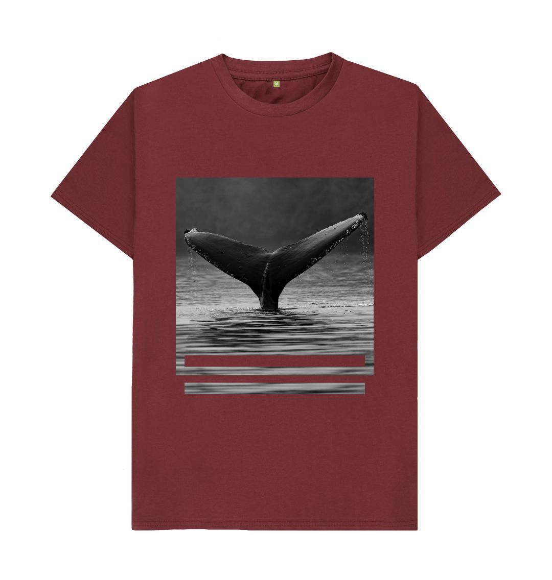 Unisex whales Tail Print T-shirt