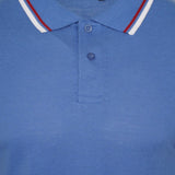 Mens Short Sleeve Plain Tipping Polo Shirt T Shirt Top Casual S-2XL Pique