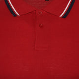 Mens Short Sleeve Plain Tipping Polo Shirt T Shirt Top Casual S-2XL Pique