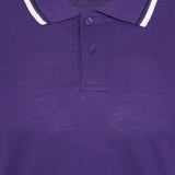 Mens Short Sleeve Plain Tipping Polo Shirt T Shirt Top Casual S-2XL Pique