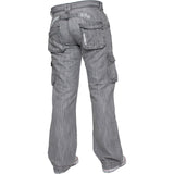 Mens Cargo Combat Jeans Enzo Designer Denim Casual Work Pants All Waist Sizes