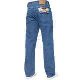 Mens Jeans Straight Leg Regular Fit Heavy Denim Trouser Pants All UK Waist Sizes