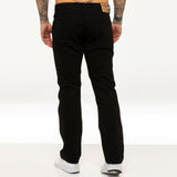 Mens Denim Jeans Straight Leg Regular Fit Basic Casual Work Heavy duty All Sizes