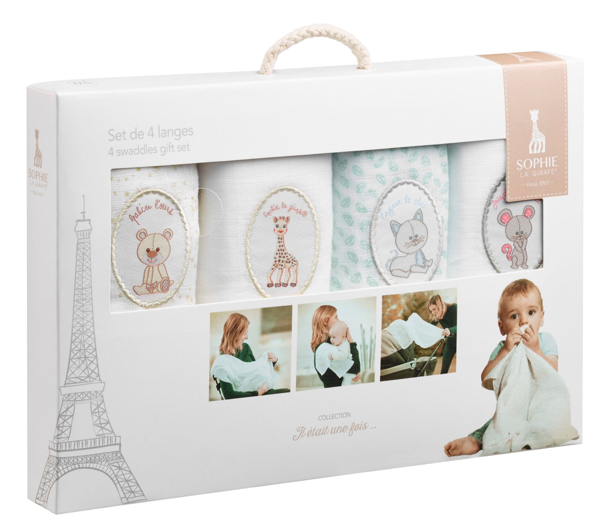 Sophie la girafe® - Set of 4 Muslins