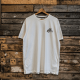White Flattrack Tee