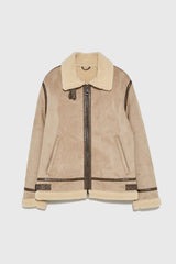 Suede Lapel Jacket – Soft Winter Coat with Casual Elegance in Solid Colors