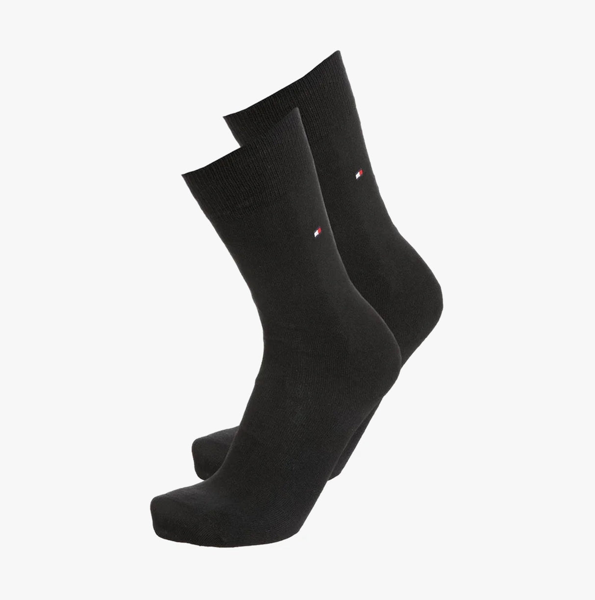 Tommy Hilfiger 2 Pack Mens Crew Classic Socks Black