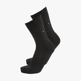 Tommy Hilfiger 2 Pack Mens Crew Classic Socks Black