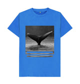 Unisex whales Tail Print T-shirt