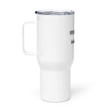 Travel mug with a handle