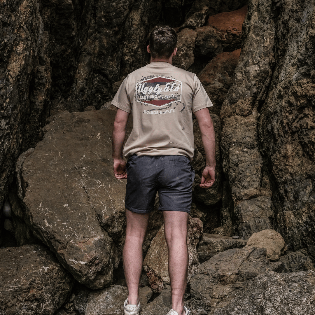 Beige Surf Diamond Tee