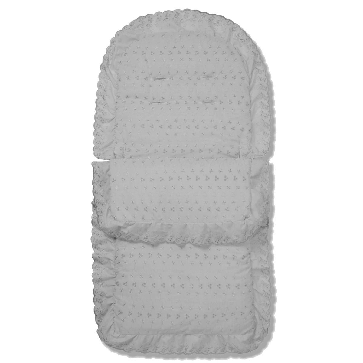 Universal Broderie Anglaise Pushchair Footmuff / Cosy Toes - Fits All Pushchairs / Prams And Buggies