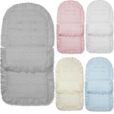 Universal Broderie Anglaise Pushchair Footmuff / Cosy Toes - Fits All Pushchairs / Prams And Buggies