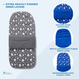 Universal Fleece Pushchair Footmuff / Cosy Toes - Fits All Pushchairs / Prams And Buggies