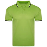 Mens Short Sleeve Plain Tipping Polo Shirt T Shirt Top Casual S-2XL Pique