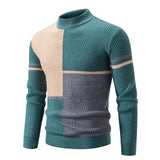 Men's New Autumn and Winter Casual Warm Neck Sweater Knit Pullover Tops Man Clothes