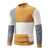 Men's New Autumn and Winter Casual Warm Neck Sweater Knit Pullover Tops Man Clothes