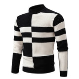 Men's New Autumn and Winter Casual Warm Neck Sweater Knit Pullover Tops Man Clothes
