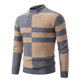 Men's New Autumn and Winter Casual Warm Neck Sweater Knit Pullover Tops Man Clothes