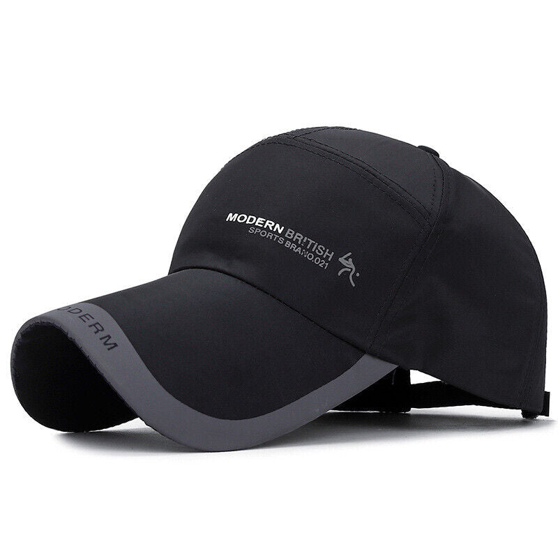 Baseball Caps Hat Mens Women Black sports Cap Adjustable Casual Summer Hats ~