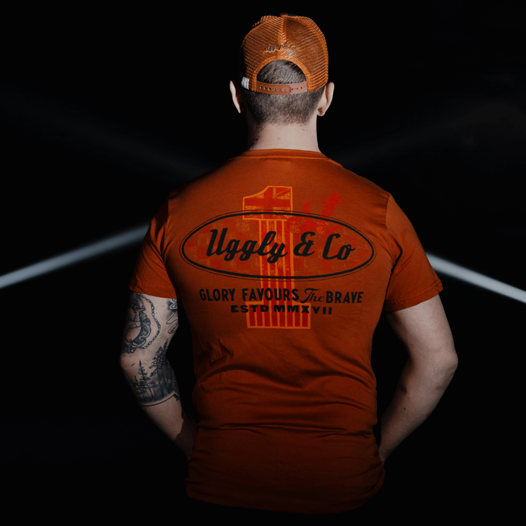 Rust Flattrack No.1 Tee