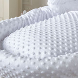 White Dimple White Wicker Baby Moses Basket With Stand