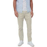 Mens Straight Fit Linen Blend Trousers