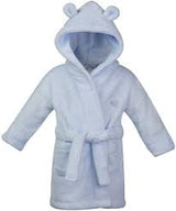 Baby hooded robe with ears 4 colours Pink, Blue, Grey, White